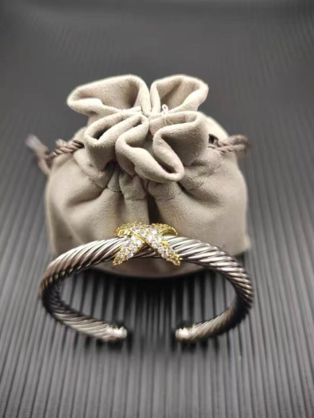 David Yurman Cable Classics Bracelet with a cross motif
